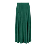 Korean version of women's casual age-reducing solid color skirt summer medium and long splicing large skirt pleated skirt