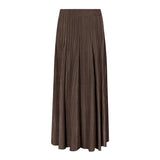 Korean version of women's casual age-reducing solid color skirt summer medium and long splicing large skirt pleated skirt