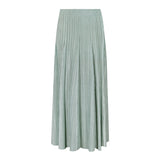 Korean version of women's casual age-reducing solid color skirt summer medium and long splicing large skirt pleated skirt