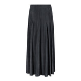 Korean version of women's casual age-reducing solid color skirt summer medium and long splicing large skirt pleated skirt