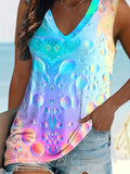 Romildi Colorful Gradient Sleeveless Top: Stunning Colors + Good Fit + Summer Style