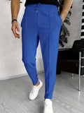 RomildiWaffle Pattern Drawstring Sweatpants Men's Casual Slightly Stretch Joggers Pants For Spring Autumn Running Jogging