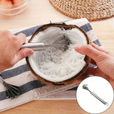 1pc Stainless Steel Kitchen Tool - Versatile Coconut Grater & Fish Scale Remover - Durable, Safe, Essential Gadget for Effortless Cooking - Space-Saving Design