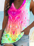 Romildi Colorful Gradient Sleeveless Top: Stunning Colors + Good Fit + Summer Style