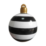 1pc Large 24-inch PVC Inflatable Christmas Ball - Outdoor Party Supplies Decorations - Festive Atmosphere Printed Inflatable Decoration Ball for Thanksgiving Gift and Holiday Celebration