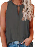 Romildi Solid Tank Top, Sleeveless Casual Top For Summer & Spring, Women's Clothing