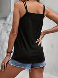 Romildi Women's Summer Cami Top - Sleeveless Spaghetti Strap Shirt for Casual Wear