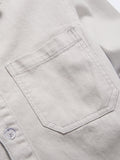 Romildi Men's Cotton Casual Slim Fit Long Sleeve Lapel Shirt