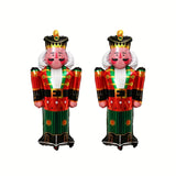 [Customer Favorite] 2pcs-40 Inch Christmas Nutcracker Balloon Christmas Holiday Theme Party Decoration New Year Winter Birthday Party Decoration