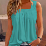 Romildi Women's Loose Square Neck Tank Top for Summer & Spring - Comfortable and Stylish Casual Top