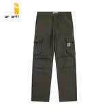 ss Fashion Designer Men Big Pocket overalls Arhart Pants Solid Color Pant Trousers Hip Hop Motion Cargo Pants For Male Casual Joggers