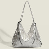 2025 Hot trade bag women's popular new pleated soft leather tote bag women's large-capacity shoulder underarm bag versatile messenger bag