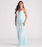2025 2025 sexy V-neck sequined floor-to-ceiling evening dress elegant banquet Party party dress (2 colors)