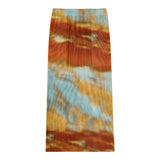 New skirt collection summer A-shaped skirt women's skirt medium and long design sense niche high waist printed skirt