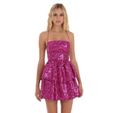 2025 explosive products,  hot-selling 2025 women's clothing, sexy suspender sequin dress, fashion skirt (2 colors)