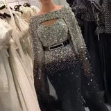 2025 autumn and winter  Popular trade women's clothing, independent station Dunhuang sprinkling gold sexy cape swinging dress dress