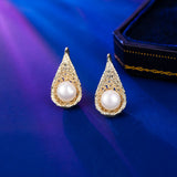 2025 Elegant Temperament Jewelry Set Spring and Summer New Design Sense High-end Highlight Pearl Earrings Necklace Clavicle Chain