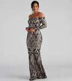 2025 popular summer new 2025 temperament sequins sexy one-word collar dress banquet evening dress long dress women