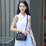 2025 Hot trade bag lp19 lunch box bag shoulder women's bag popular new gigi same portable box bag crossbody bag