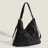 2025 Hot trade bag women's popular new pleated soft leather tote bag women's large-capacity shoulder underarm bag versatile messenger bag