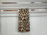 New skirt collection summer A-shaped skirt women's skirt medium and long design sense niche high waist printed skirt