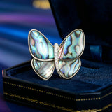 2025 Break the cocoon into a butterfly, multi-purpose clothing, fixed clothes, pin buckle, high-end natural abalone colored shell butterfly brooch
