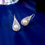 2025 Elegant Temperament Jewelry Set Spring and Summer New Design Sense High-end Highlight Pearl Earrings Necklace Clavicle Chain