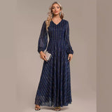 2025 new Popularan, 2025n and Middle Eastern sequined dress fashion celebrity style dress banquet sequined dress