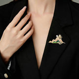 2025 New blazer accessories wholesale national style corsage antique style merchandise Chinese style retro thousand miles country brooch women