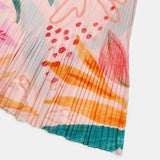 Nanyou spring skirt new pleated printing Japanese and Korean casual a-shaped skirt high-end small fragrant style Miyake new