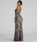 2025 popular summer new 2025 temperament sequins sexy one-word collar dress banquet evening dress long dress women