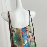 2025 Seaside vacation suspender dress children summer new  retro floral temperament beach dress
