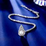 2025 Elegant Temperament Jewelry Set Spring and Summer New Design Sense High-end Highlight Pearl Earrings Necklace Clavicle Chain