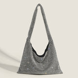 2025 Hot trade New bag women's diamond bag popular new full diamond armpit bag large capacity simple and versatile shoulder bag women