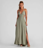 2025 2025 new temperament casual long suspender summer elegant commuter split dress