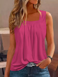 Romildi Women's Loose Square Neck Tank Top for Summer & Spring - Comfortable and Stylish Casual Top