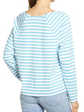 Romildi Striped Crew Neck T-shirt, Casual Loose Daily Long Sleeve Fashion Tunic T-Shirts Tops, Women's Clothing