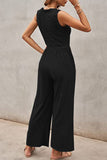 RomiLdi Casual Simplicity Solid Solid Color O Neck Loose Jumpsuits(5 Colors)