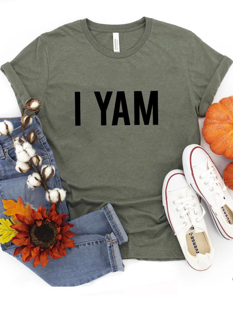 RomiLdi She's My Sweet Potato I Yam Matching Cotton T-shirts