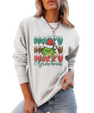 RomiLdi Womens Funny Merry Grinchmas Crew Neck Sweatshirts