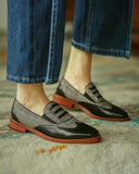 Colorblock Hollow Out Oxfords Shoes