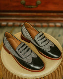 Colorblock Hollow Out Oxfords Shoes