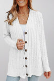 RomiLdi Cable Cardigan With Chunky Buttons