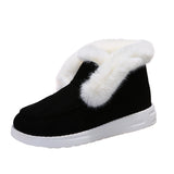 RomiLdi Snow Boots Warm Winter Shoes Plush Fur Ankle Boots Women