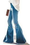 RomiLdi Cowboy Cowgirl Blue Western Wash Wide-Leg Jeans
