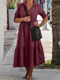 RomiLdi Casual Long Sleeve Loose Maxi Dress