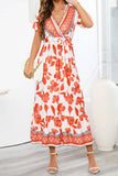 rRomildi Women's Beach Dress Bohemia Floral Maxi Dress