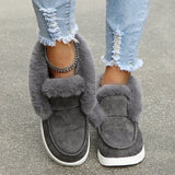 RomiLdi Snow Boots Warm Winter Shoes Plush Fur Ankle Boots Women