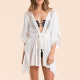 rRomildi Women's Beach Holiday Cover up Lace Hollow out Sexy Cover