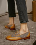 Colorblock Hollow Out Oxfords Shoes